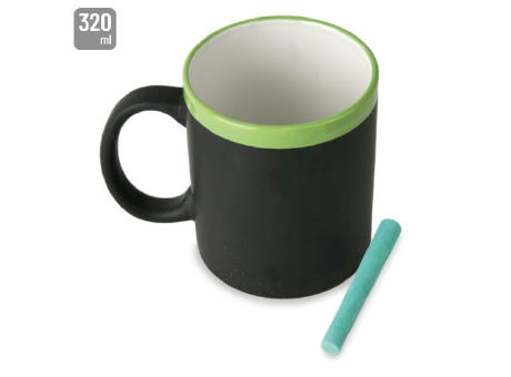 MUG DE CERAMICA PIZARRA 