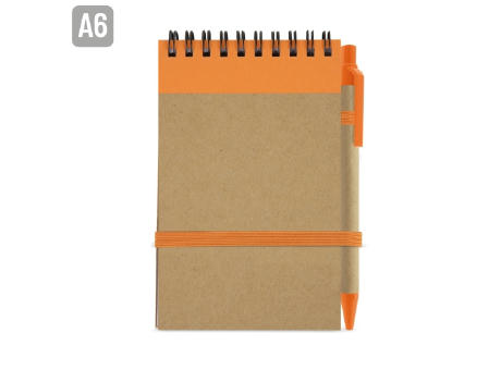 BLOC DE NOTAS CON BOLIGRAFO RECICLADO 