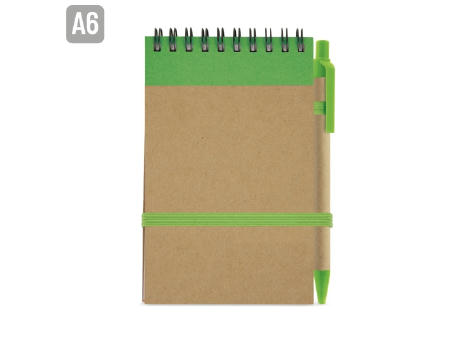 BLOC DE NOTAS CON BOLIGRAFO RECICLADO 