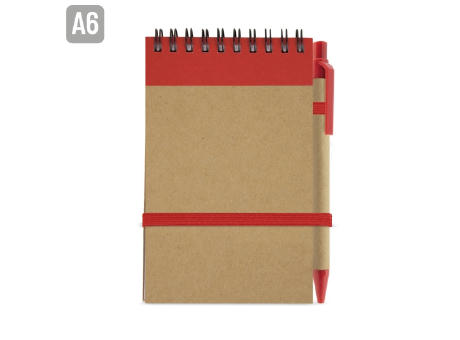 BLOC DE NOTAS CON BOLIGRAFO RECICLADO 