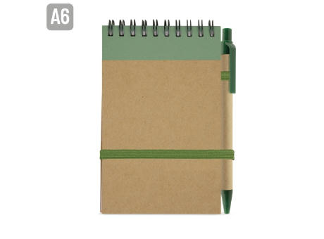 BLOC DE NOTAS CON BOLIGRAFO RECICLADO 