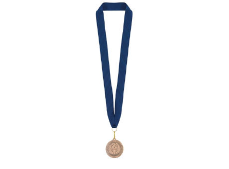 MEDALLA DE BRONCE "OLIMPIA" LANYARD AZUL
