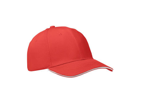Gorra 6 paneles 260 gr/m²