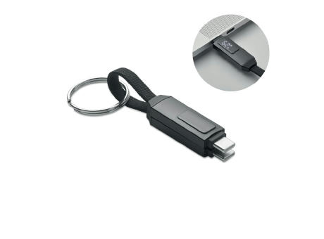 Llavero con cable de carga
