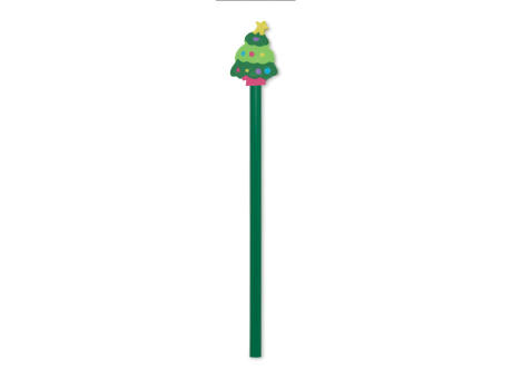Lápiz Navidad goma de borrar