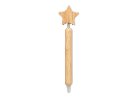 Bolígrafo bambú estrella