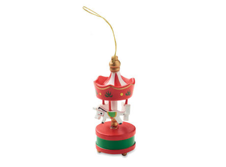 Adorno carrusel de madera