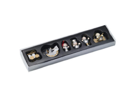 Set de 6 adornos navideños