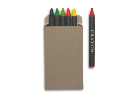 Estuche 6 lápices de cera