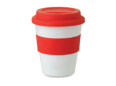 Vaso PP con tapa de silicona