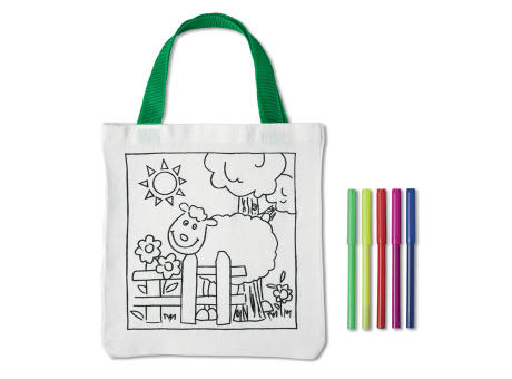 Bolsa para colorear de algodón