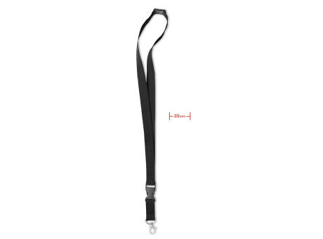 Lanyard mosquetón metal 20 mm