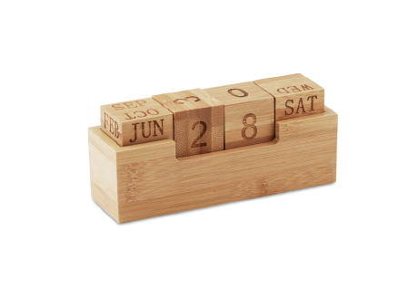 Calendario de bambú