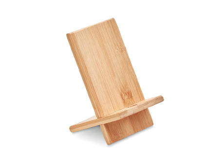 Soporte para telefono de bambú