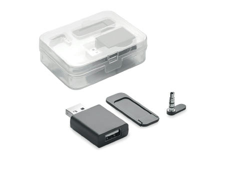 Blocker webcam, datos y audio.