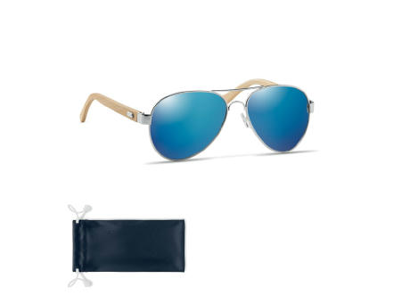 Gafas de sol de bambú en bolsa