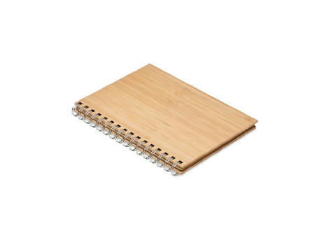 Libreta A5 de bambú anillas