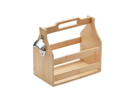 Caja de bambú para 6 cervezas