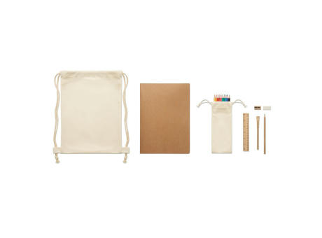 Set de dibujo infantil en bolsa