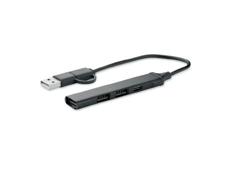 Hub  USB de 4 puertos 19 cm