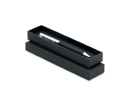 Bolígrafo de metal en caja