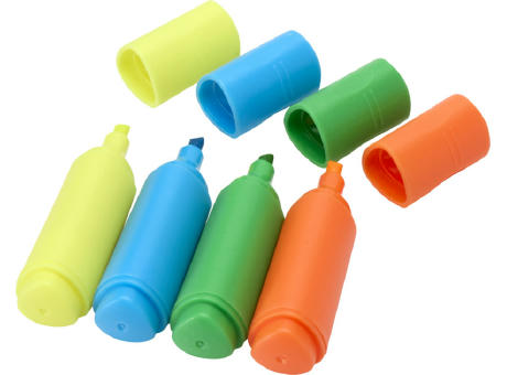Set de rotuladores fluorescentes de plástico reciclado