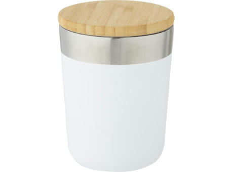 Vaso de 330 ml de acero inoxidable con aislamiento al vacío de cobre y tapa de bambú Lagan