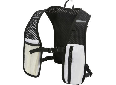 Chaleco de running de material reciclado con certificado GRS y mochila de hidratación de 5 L Varyon