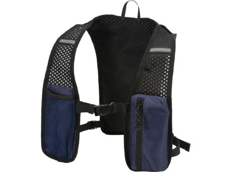 Chaleco de running de material reciclado con certificado GRS y mochila de hidratación de 5 L Varyon