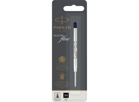 Parker recambio de bolígrafo Quinkflow (tinta negra)