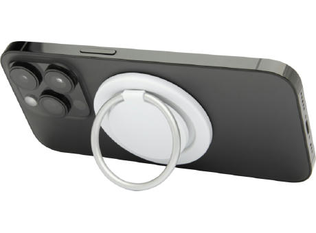 Soporte para teléfono magnético de plástico reciclado con portaanillos Albali