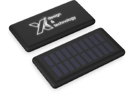 SCX.design P30 8000 mAh bateria solar externa retroiluminada