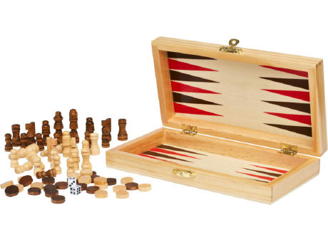 Set de juegos 3 en 1 de madera Mugo