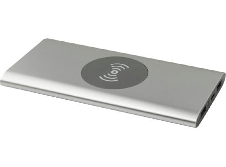 Batería externa inalámbrica tipo C de aluminio reciclado de 8000 mAh Juice