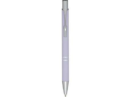 Bolígrafo con empuñadura de tacto suave Moneta (tinta negra)