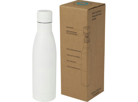 Bidón con aislamiento al vacío de 500 ml de cobre de acero inoxidable reciclado con certificación RCS Vasa
