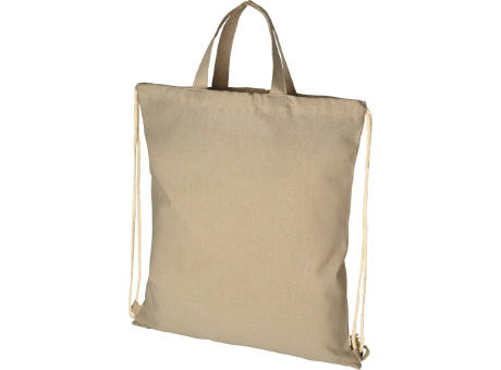 Mochila de cuerdas de algodón reciclado de 210 g/m² 6L Pheebs