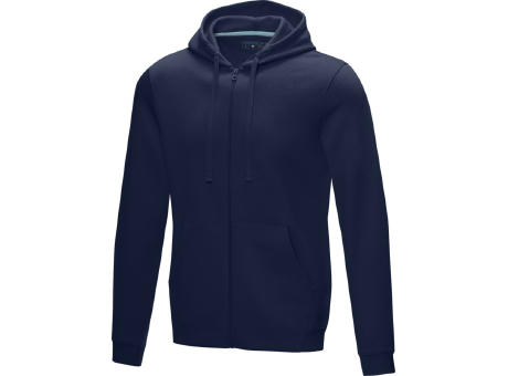 Sudadera con capucha y cremallera completa de orgánico para hombre 