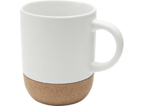 Taza de cerámica de 300 ml con detalles de corcho y acabado mate Billie