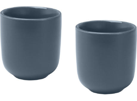Juego de 2 tazas de espresso de cerámica acabado mate de 90 ml Male
