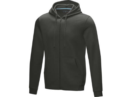 Sudadera con capucha y cremallera completa de orgánico para hombre 