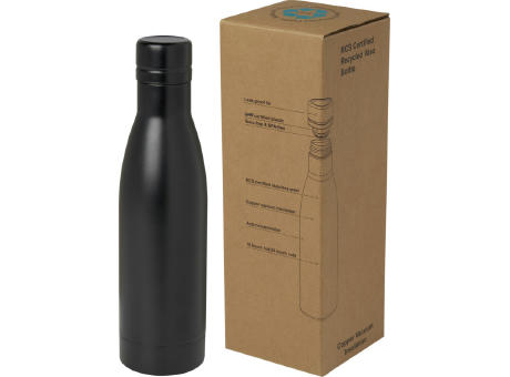Bidón con aislamiento al vacío de 500 ml de cobre de acero inoxidable reciclado con certificación RCS Vasa