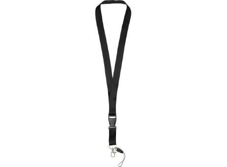 Lanyard con hebilla separable y enganche para móvil Sagan