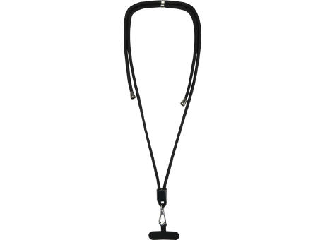 Lanyard ajustable reciclado para smartphone Vega