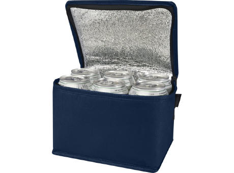 Bolsa isotérmica para 6 latas no tejida de material reciclado GRS de 4 L Spectrum