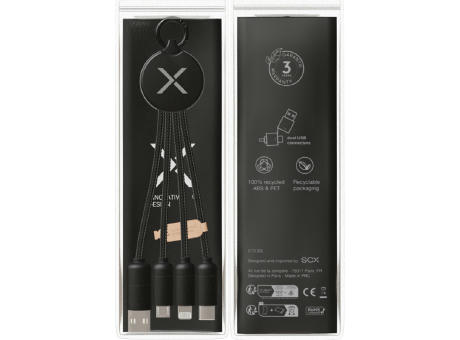 Cable de carga de 20 W 5 en 1 SCX.design C14