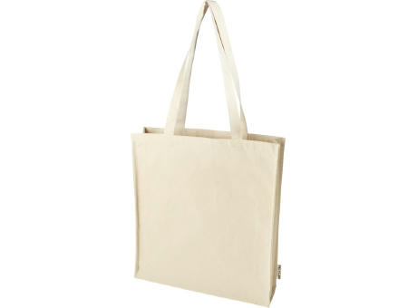 Bolsa Tote algodón reciclado 100% GRS con refuerzos de 270 g/m² Florida 14L