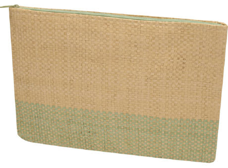 Neceser con cremallera de papel de paja Rhythm, 3 litros