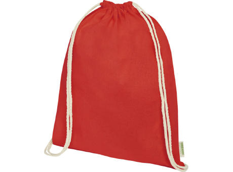 Bolsa con cuerdas de 5 L algodón orgánico OCS de 140 g/m² Odisha