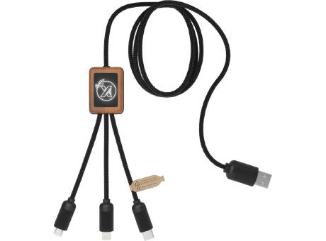 Cable de bambú 3 en 1 